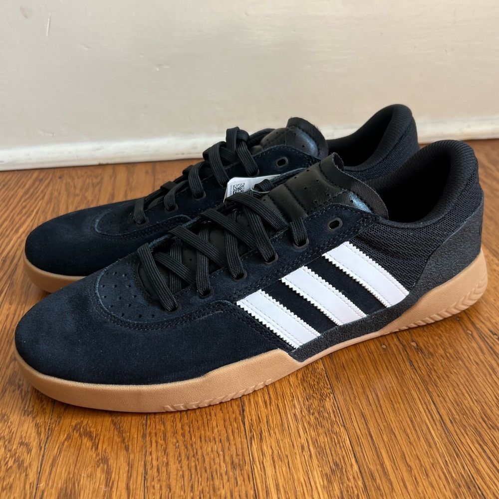 NWT Adidas Skateboarding City Cup Black/Gum Size 10 skate shoe Tyshawn Busenitz